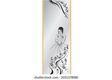 Vector illustration of people isolated on a light background