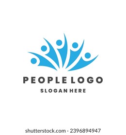 Vector Illustration People Logo Design Template