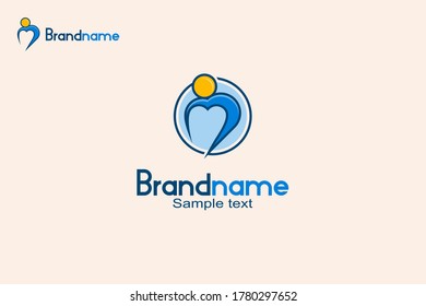 Vector illustration of people, modern and creative logo design concept template.