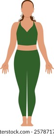 Vector illustration. People practicing yoga, set of poses. characters for books, flexibility exercises. Sports figures, training, health, fitness