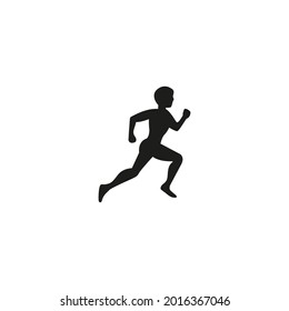 vector illustration of people running for icons and symbols. running sports silhouette