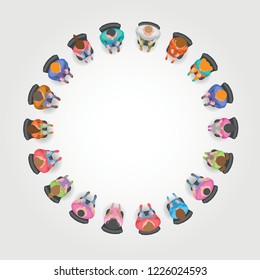 Women Sitting In A Circle Stock Vectors Images Vector Art Shutterstock