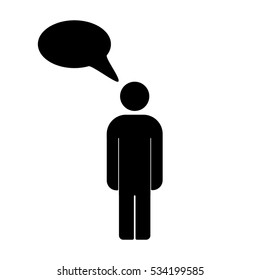 Vector illustration of people talk face to face, communication, social media concept