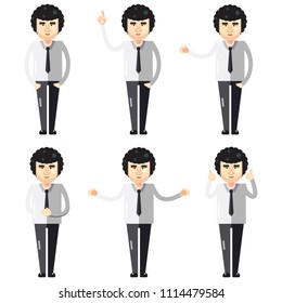 Vector illustration of people in various gestures