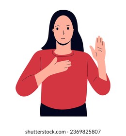 vector illustration of people waving, saying hello