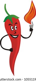Vector illustration of pepper