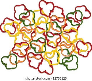 vector illustration - pepper cut