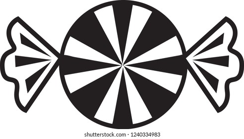 Vector illustration of a Peppermint Candy icon or symbol