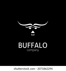 Ilustración vectorial del diseño gráfico del logotipo de búfalo perfecto para cualquier propósito asociado con el búfalo  