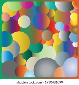 Vektorgrafik von perfekten Farbverlauf-Ballons für Hintergründe und andere.