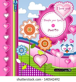 Vector illustration. Perfect funny multicolor cartoon baby postcards. Modern and creative colorful illustration for greeting cards, posters, banners and flyers. 