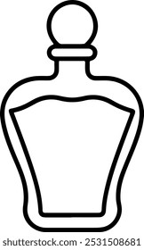 Vector illustration of perfume isolated on white background. Clothing costumes and accessories concept