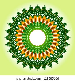 Vector illustration of Persian circle ornament