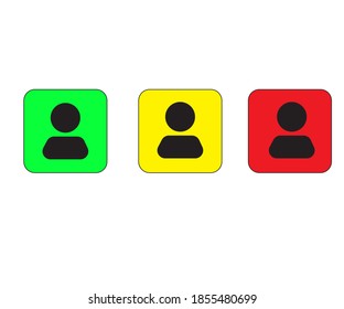 Vector illustration person with different color