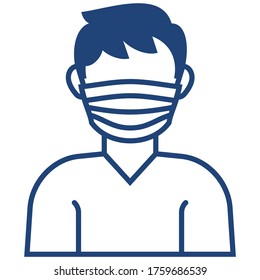 vector illustration person do prevention for covid-19