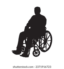 Vector Illustration of Person in Wheelchair