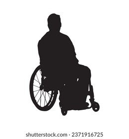 Vector Illustration of Person in Wheelchair