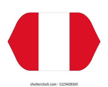 vector illustration of Peru flag