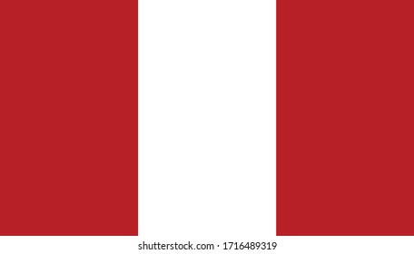 vector illustration of Peru flag