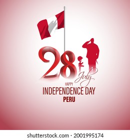 vector illustration for Peru independence day