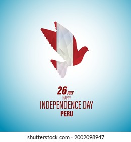 vector illustration for Peru independence day