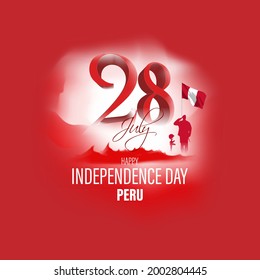 vector illustration for Peru independence day