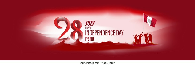 vector illustration for Peru independence day