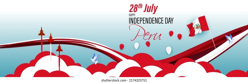 Vector illustration for Peru Independence Day