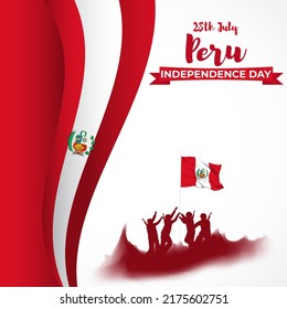 Vector illustration for Peru Independence Day