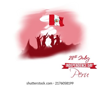 Vector illustration for Peru Independence Day