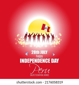 Vector illustration for Peru Independence Day