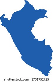 vector illustration of Peru map