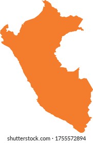 vector illustration of Peru map