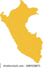 vector illustration of Peru map