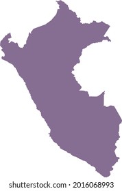 vector illustration of Peru map