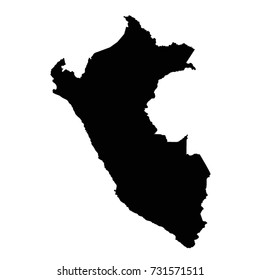 vector illustration of Peru map