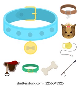 Vector illustration of pet and accessories symbol. Collection of pet and shop stock vector illustration.