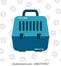 Vector illustration of pet carrying.