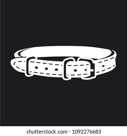 Vector illustration of pet products leash, collar