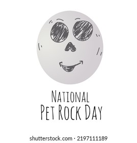 Vector Illustration For Pet Rock Day In September