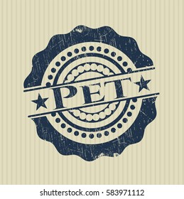 Vector illustration of Pet rubber texture in blue
