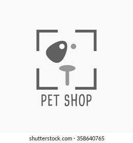 Vector Illustration Pet Shop Icon.