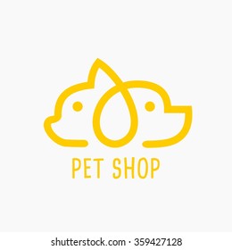 Vector Illustration Pet Shop Icon.