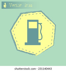 Vector illustration of a petrol station 
