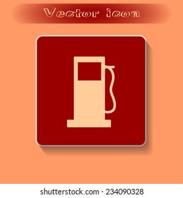 Vector illustration of a petrol station 