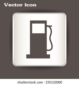 Vector illustration of a petrol station 