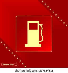 Vector illustration of a petrol station 