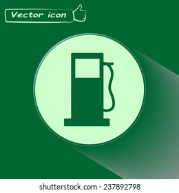 Vector illustration of a petrol station 