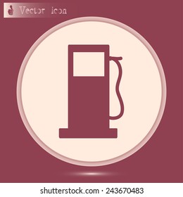 Vector illustration of a petrol station 