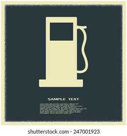 Vector illustration of a petrol station 